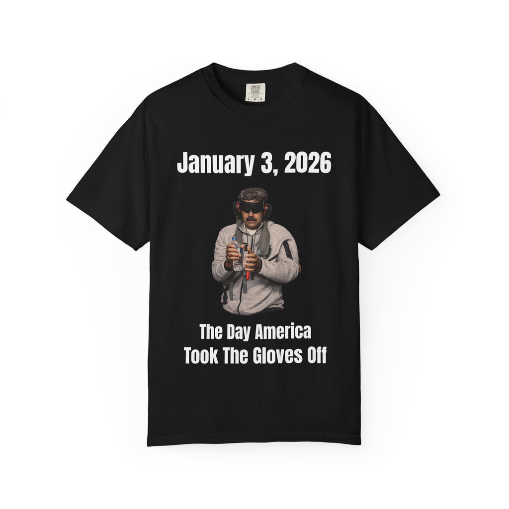 America Took The Gloves Off Unisex Garment-Dyed T-shirt