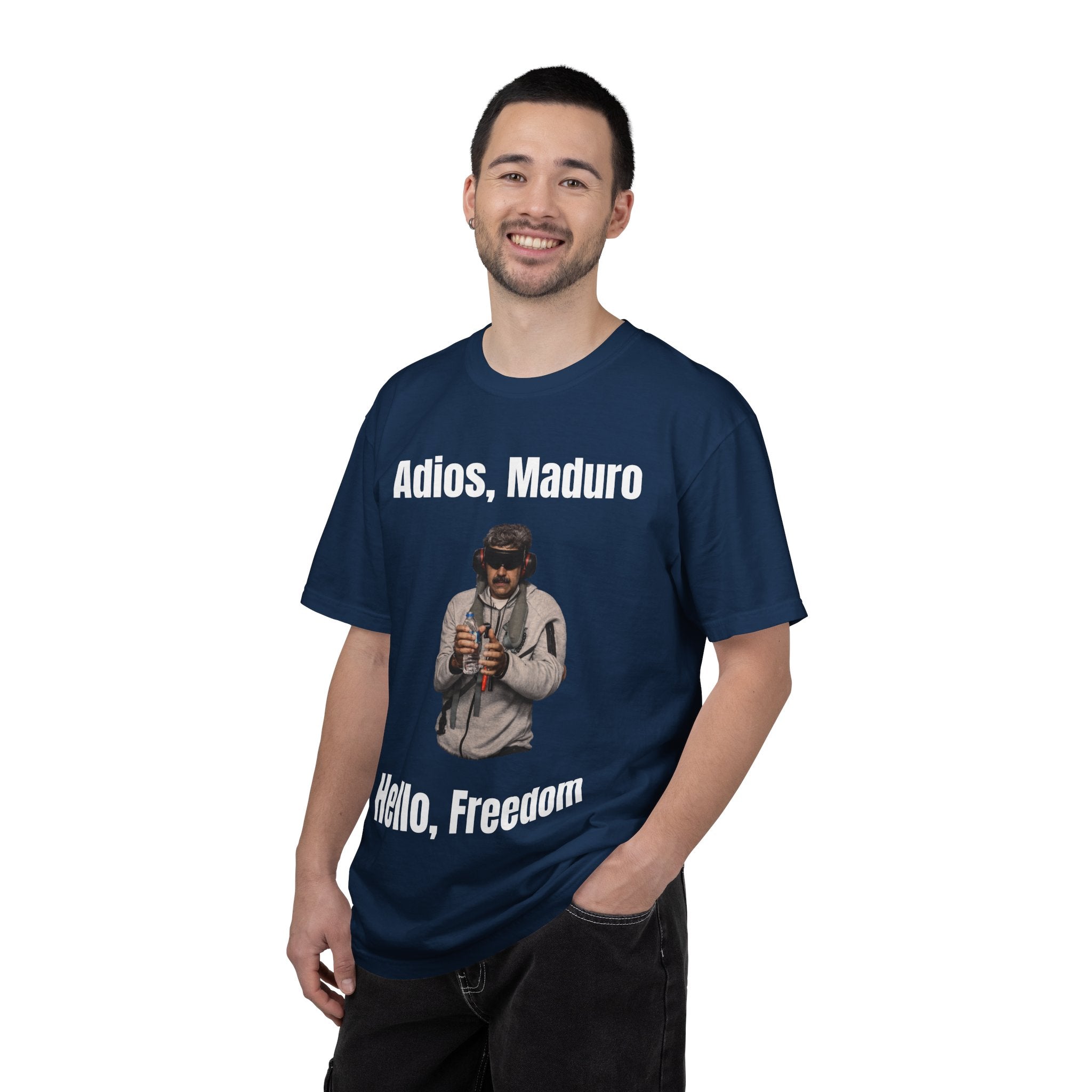 Adios Maduro Hello Freedom Unisex Garment-Dyed T-shirt