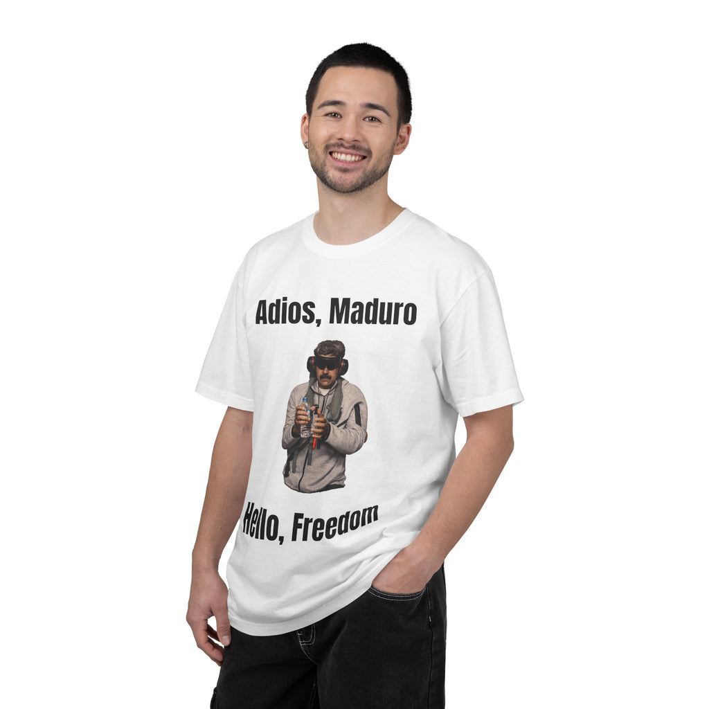 Adios Maduro Hello Freedom Unisex Garment-Dyed T-shirt