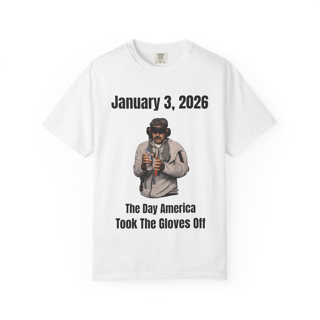 America Took The Gloves Off Unisex Garment-Dyed T-shirt